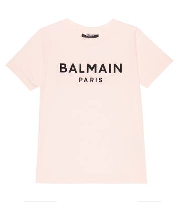 Logo cotton jersey T-shirt | Balmain Kids