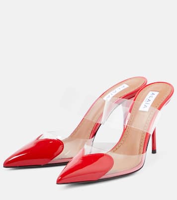 Cœur patent leather and PU mules | Alaïa