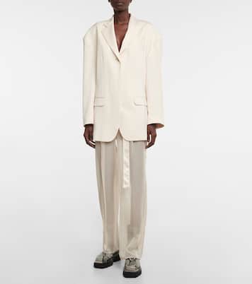 Snake-effect leather ankle boots | Peter Do