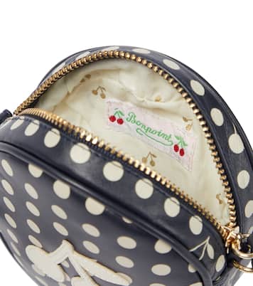 Gomette polka-dot leather bag | Bonpoint