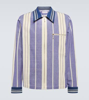 Atlantic striped cotton twill jacket | Wales Bonner