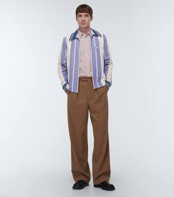 Atlantic striped cotton twill jacket | Wales Bonner
