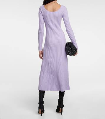 Ribbed-knit wool-blend midi dress | Dorothee Schumacher