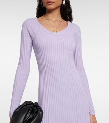 Ribbed-knit wool-blend midi dress | Dorothee Schumacher