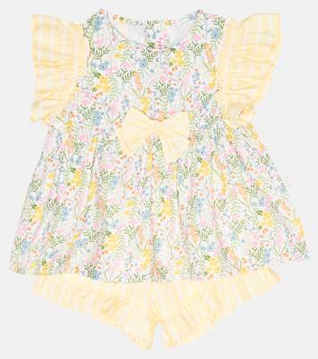 Baby set of cotton dress and bloomers | Il Gufo
