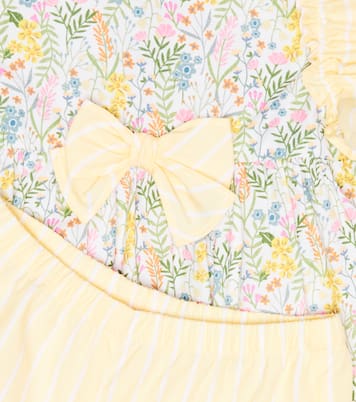 Baby set of cotton dress and bloomers | Il Gufo