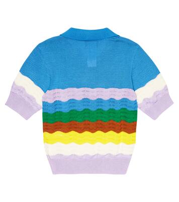 Pointelle-knit cotton polo shirt | Paade Mode