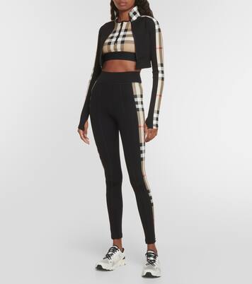 Felpa in jersey Burberry Check con zip | Burberry