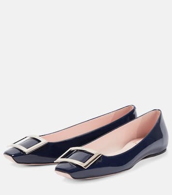 Trompette patent leather ballet flats | Roger Vivier