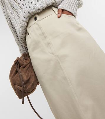 Midirock aus Denim | Brunello Cucinelli