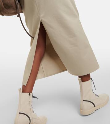 Midirock aus Denim | Brunello Cucinelli