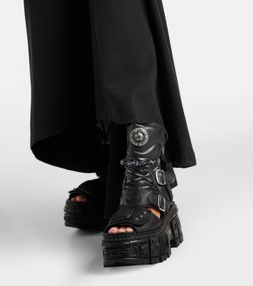 Leather platform boots | Vetements
