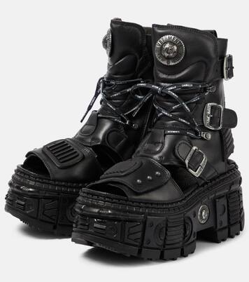 Leather platform boots | Vetements