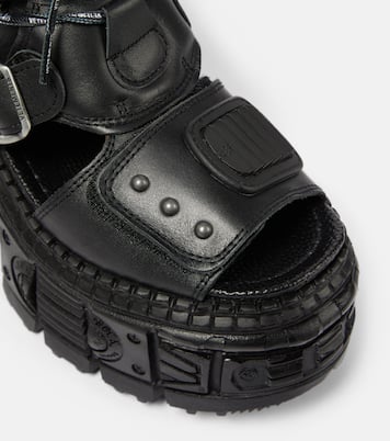 Leather platform boots | Vetements