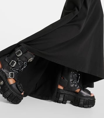 Leather platform boots | Vetements