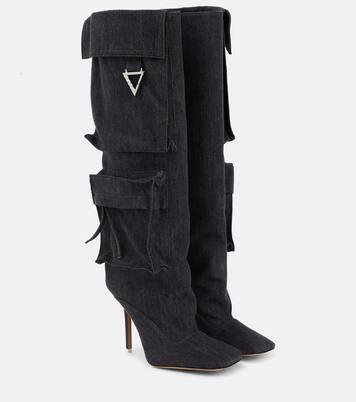 Botas altas Sienna en denim | The Attico