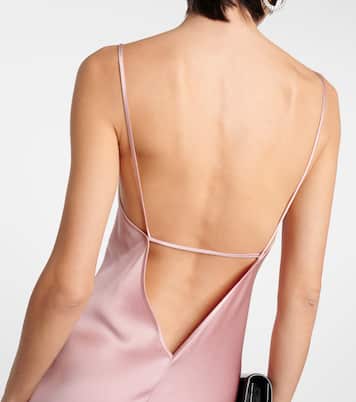 Robe aus Satin | Victoria Beckham