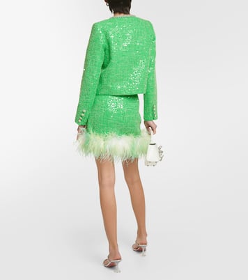 Giacca in bouclé con paillettes | Self-Portrait