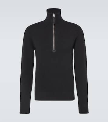 Wool and cashmere-blend half-zip sweater | Tom Ford