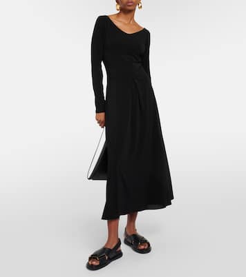 Valido pleated jersey maxi dress | Max Mara