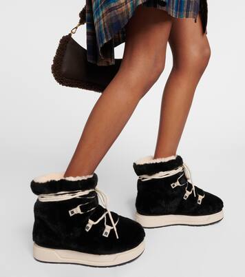 Schneestiefel Malibu Hi aus Faux Shearling | Amiri