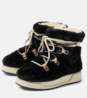 Schneestiefel Malibu Hi aus Faux Shearling | Amiri