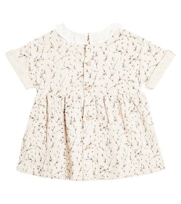 Bébé – Robe en coton à fleurs | Il Gufo