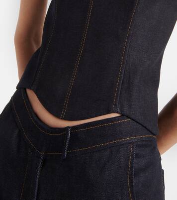 Bustier-Top Hyn aus Denim | Aya Muse