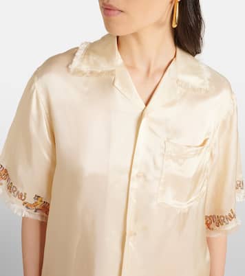 Bedrucktes Hemd aus Satin | Marni
