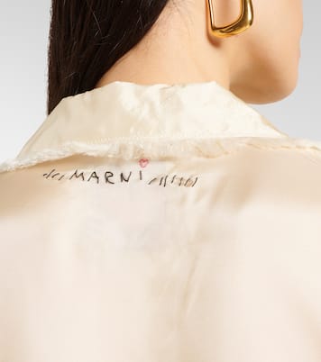 Bedrucktes Hemd aus Satin | Marni