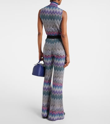 Schlaghose aus Häkelstrick | Missoni