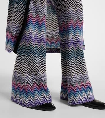 Schlaghose aus Häkelstrick | Missoni