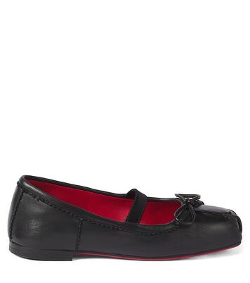 Baballet leather ballet flats | Christian Louboutin Kids