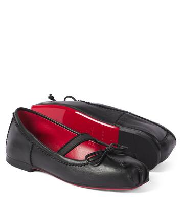 Baballet leather ballet flats | Christian Louboutin Kids