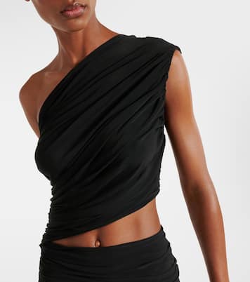 Vestido midi de jersey con aberturas | Alaïa