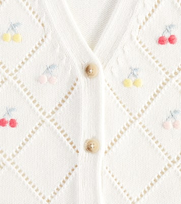 Gilet Ticiana en coton et cachemire | Bonpoint