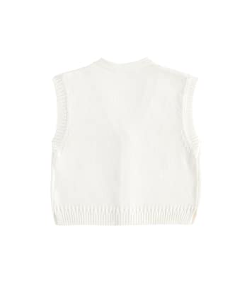 Gilet Ticiana en coton et cachemire | Bonpoint