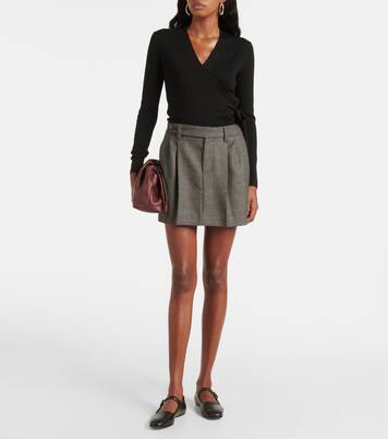 Wool wrap top | Jardin des Orangers