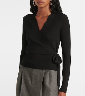 Wool wrap top | Jardin des Orangers