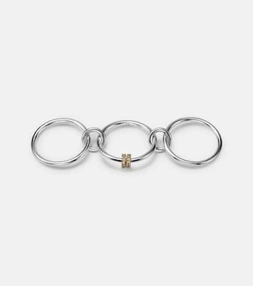 Anelli in argento sterling e oro 18kt con diamanti | Spinelli Kilcollin