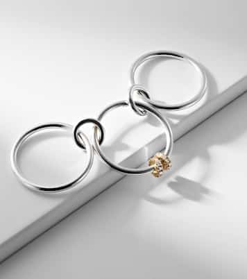 Anelli in argento sterling e oro 18kt con diamanti | Spinelli Kilcollin