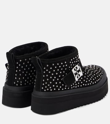 Mellow suede platform ankle boots | Tory Burch