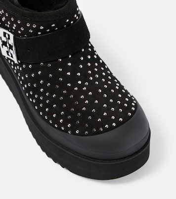 Mellow suede platform ankle boots | Tory Burch