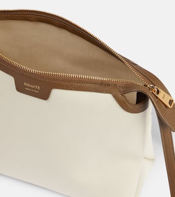 Schultertasche Lina aus Canvas mit Leder | Khaite