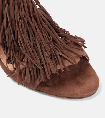 Sandalen 85 aus Veloursleder | Aquazzura