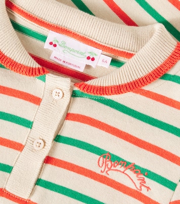 Polo Edelyne rayé en coton | Bonpoint