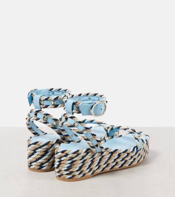 Rockstud Torchon espadrille sandals | Valentino Garavani