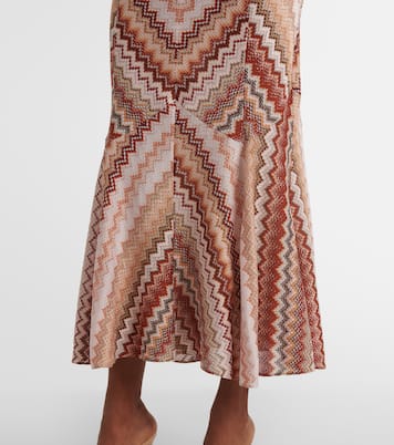 Maxikleid aus Häkelstrick | Missoni