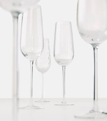 Tolomeo set of 6 champagne flute glasses | NasonMoretti