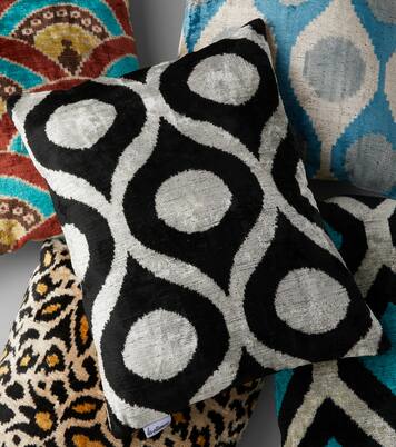 Cojín de terciopelo de seda y algodón | Les-Ottomans